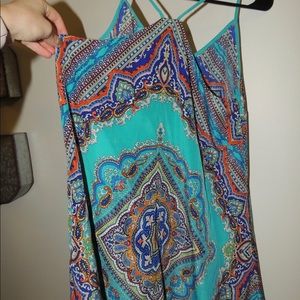 Aztec Print Shift Dress